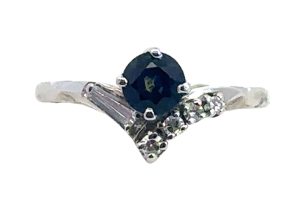 Sapphire and Diamond Ring