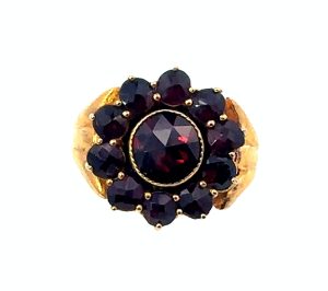 Bohemian Garnet Victorian Ring