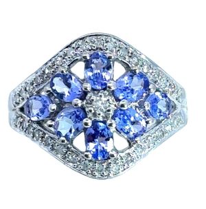 14KW Tanzanite and Diamond Ring