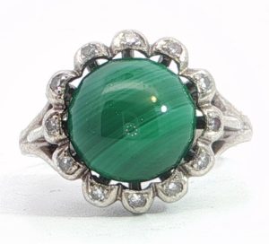 14KW Malachite Ring