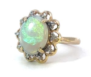 14k Yellow Opal Ring