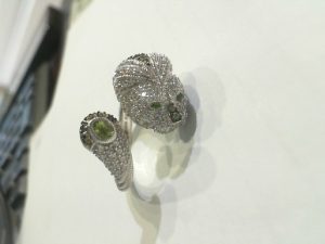 Judith Ripka Lion Bypass Ring size 7