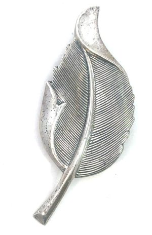 Sterling Silver Leaf Brooch