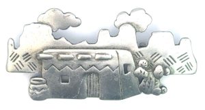 Sterling Silver 1988 "SouthWest Casa" Pin