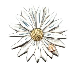 Tiiffany & Co Flower withLadybug Brooch