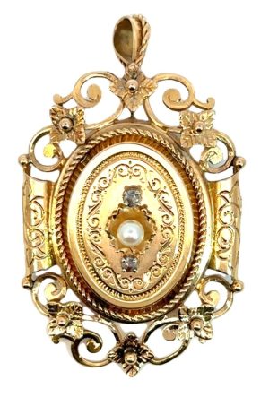 18ky Victorian Brooch/Pendant