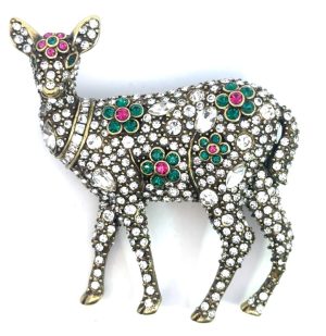 "Doe a Deer" Brooch by Heidi Daus