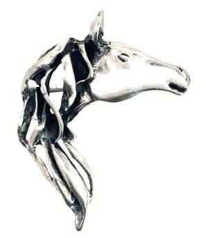 Sterling Silver Vintage Silpada Horse Head Pendant/ Brooch