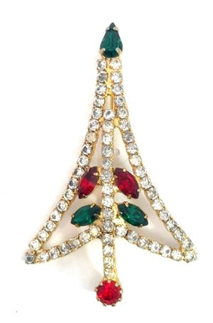 Vintage Estate Christmas Tree Brooch