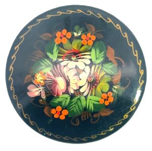 Vintage Russian Laquer Brooch