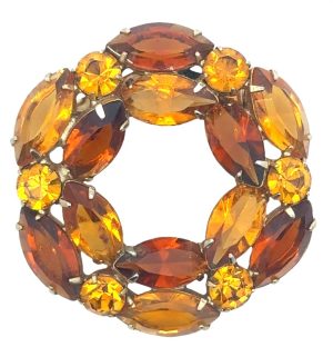 Marquise Circle Brooch