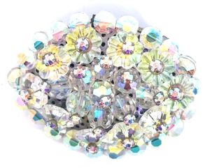 Vintage Aurora Borealis Crystal Pin Brooch