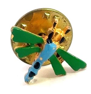 Dragonfly green/blue  lapel pin