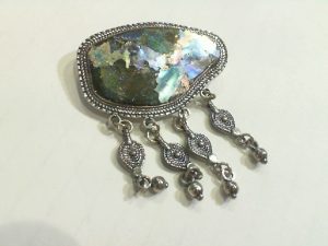 Hidalgo X Orange Enamel Spring Action Bangle