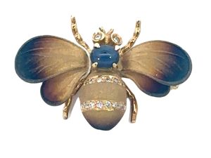 18k Bee Brooch/Pendant