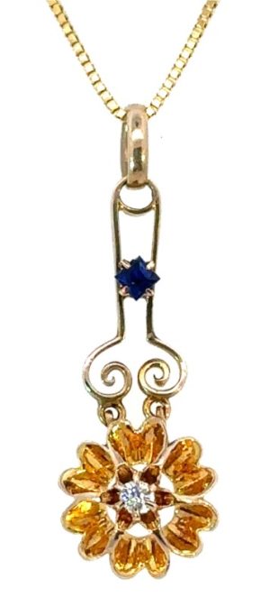 Victorian 14k Yellow Pendant