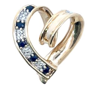 10YG REVERSIBLE Ruby/Sapphire Pendant