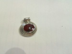 Hidalgo X Orange Enamel Spring Action Bangle