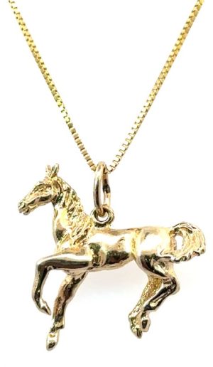 14k yellow Horse Charm