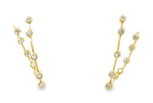 18KY In and Out Hoops