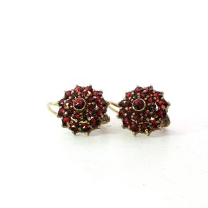 Bohemian Garnet Victorian Dangle Earring