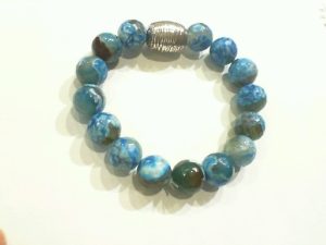 Hidalgo X Orange Enamel Spring Action Bangle